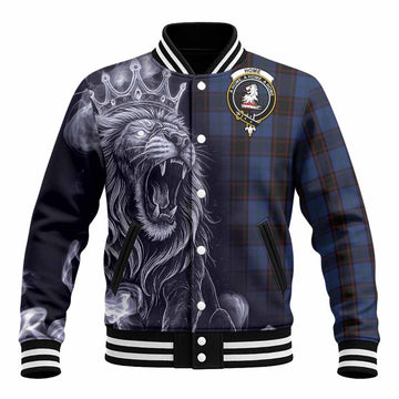 Home (Hume) Tartan Baseball Jacket Roaring Lion Heritage