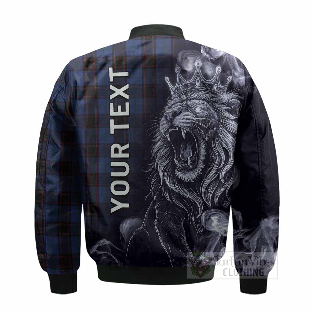 Home (Hume) Tartan Bomber Jacket Roaring Lion Heritage