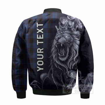 Home (Hume) Tartan Bomber Jacket Roaring Lion Heritage