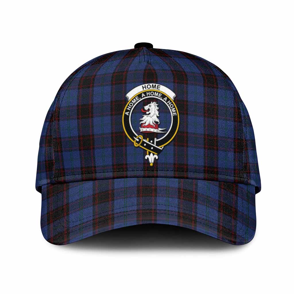 Home (Hume) Tartan Classic Cap with Family Crest