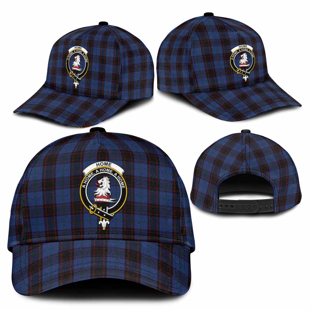 Home (Hume) Tartan Classic Cap with Family Crest