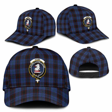 Home (Hume) Tartan Classic Cap with Family Crest