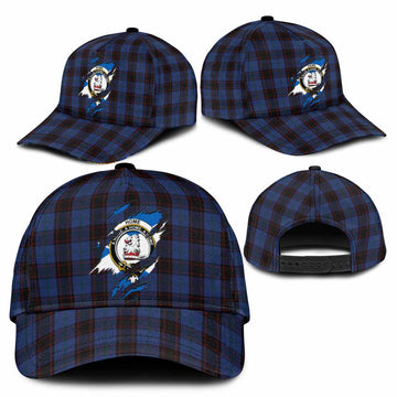 Home (Hume) Tartan Classic Cap with Family Crest In Me Style