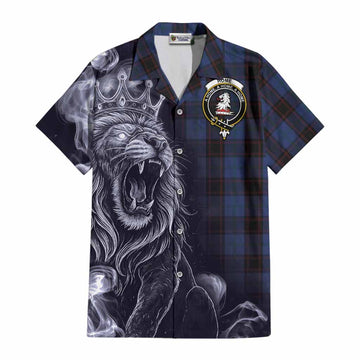Home (Hume) Tartan Cotton Hawaiian Shirt Roaring Lion Heritage