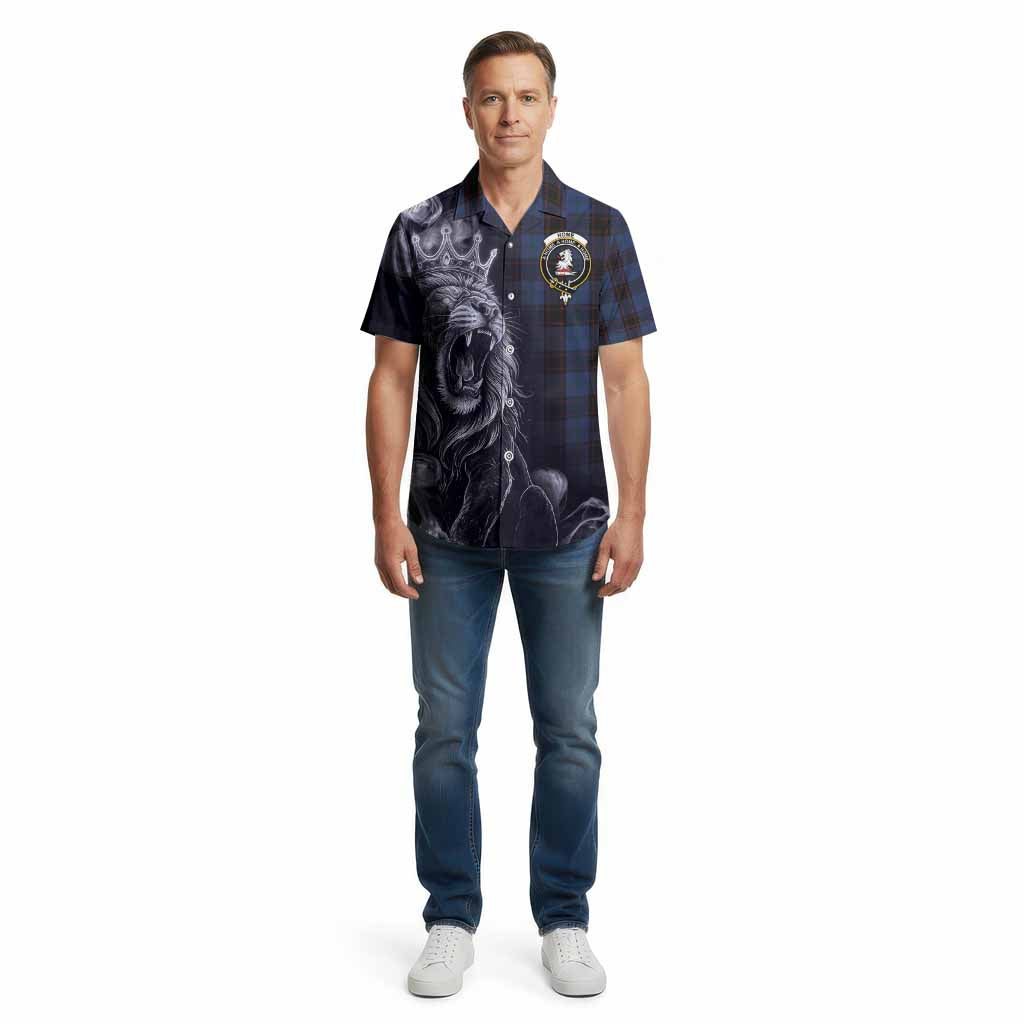Home (Hume) Tartan Cotton Hawaiian Shirt Roaring Lion Heritage