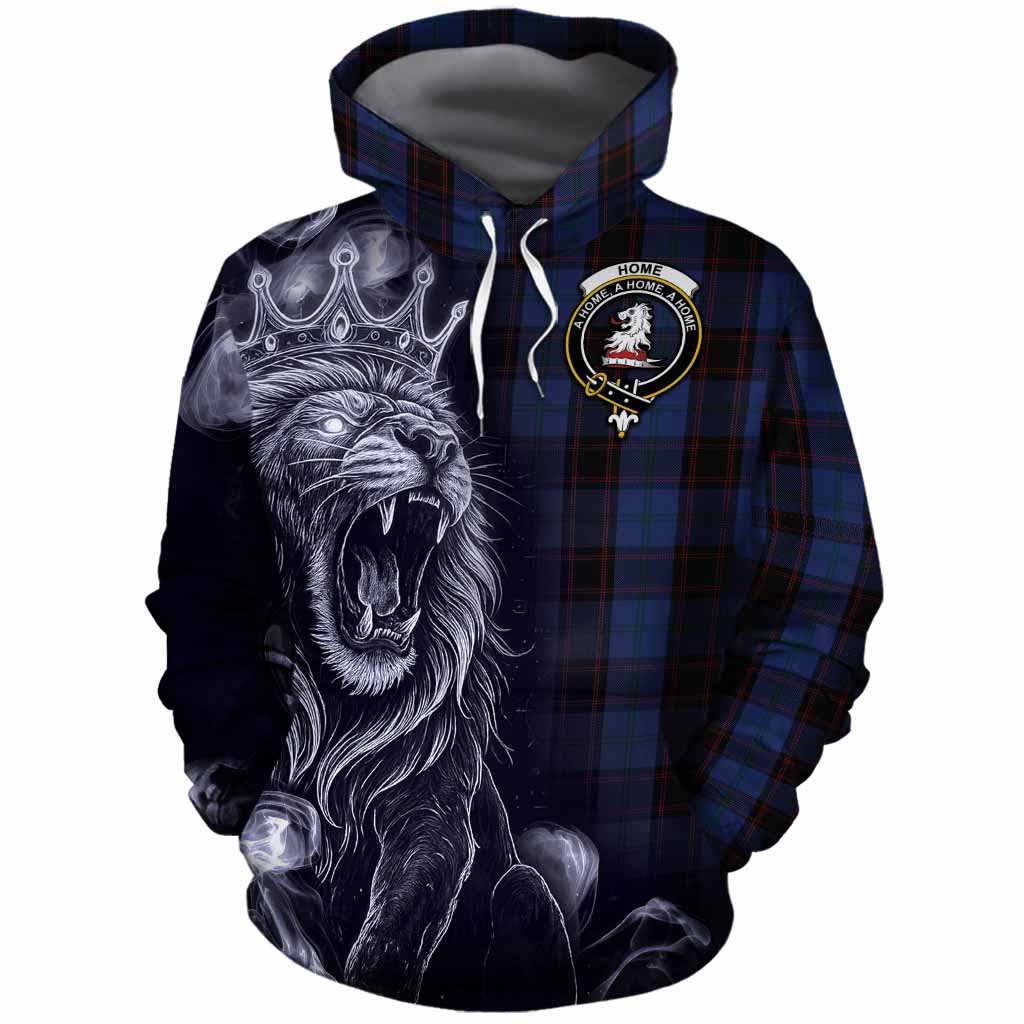 Home (Hume) Tartan Cotton Hoodie Roaring Lion Heritage