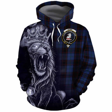 Home (Hume) Tartan Cotton Hoodie Roaring Lion Heritage
