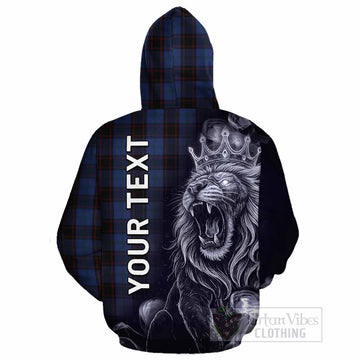 Home (Hume) Tartan Cotton Hoodie Roaring Lion Heritage