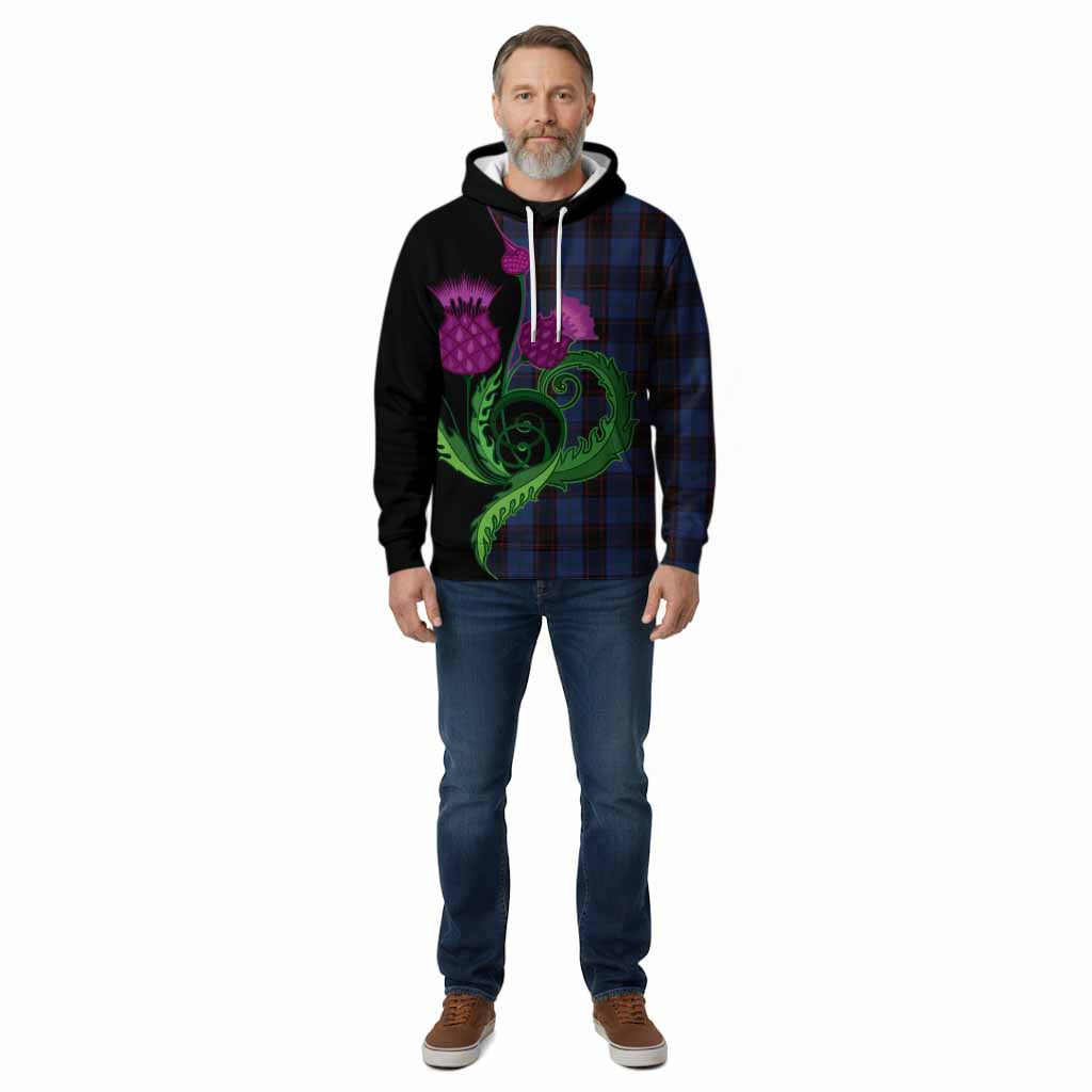 Home (Hume) Tartan Cotton Hoodie Traditional Scottish Thistle