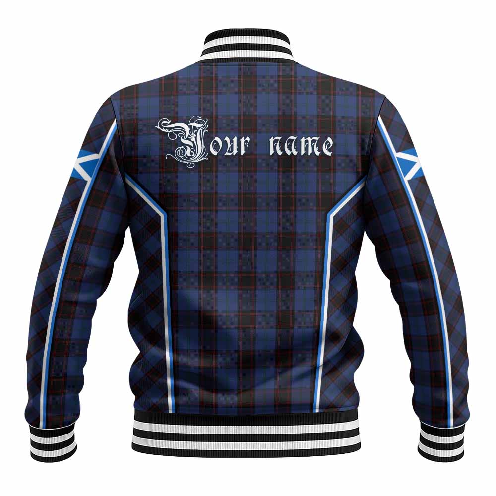 Home (Hume) Tartan Crest Baseball Jacket Scotland Coat of Arm Flag Style - Tartan Vibes Clothing