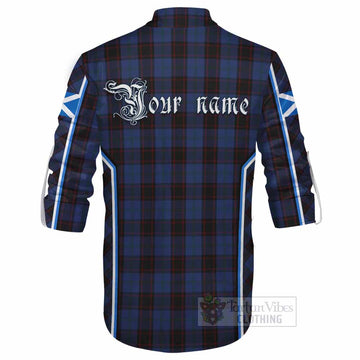 Home (Hume) Tartan Crest Ghillie Kilt Shirt Scotland Coat of Arm Flag Style