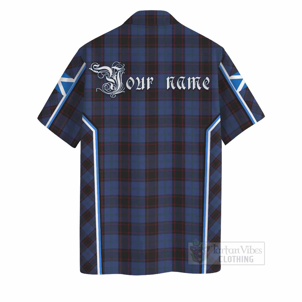 Home (Hume) Tartan Crest Hawaiian Shirt Scotland Coat of Arm Flag Style - Tartan Vibes Clothing