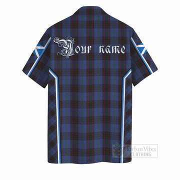 Home (Hume) Tartan Crest Hawaiian Shirt Scotland Coat of Arm Flag Style - Tartan Vibes Clothing