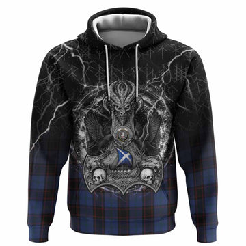 Home (Hume) Tartan Crest Hoodie Celtic Odin's Raven Legacy