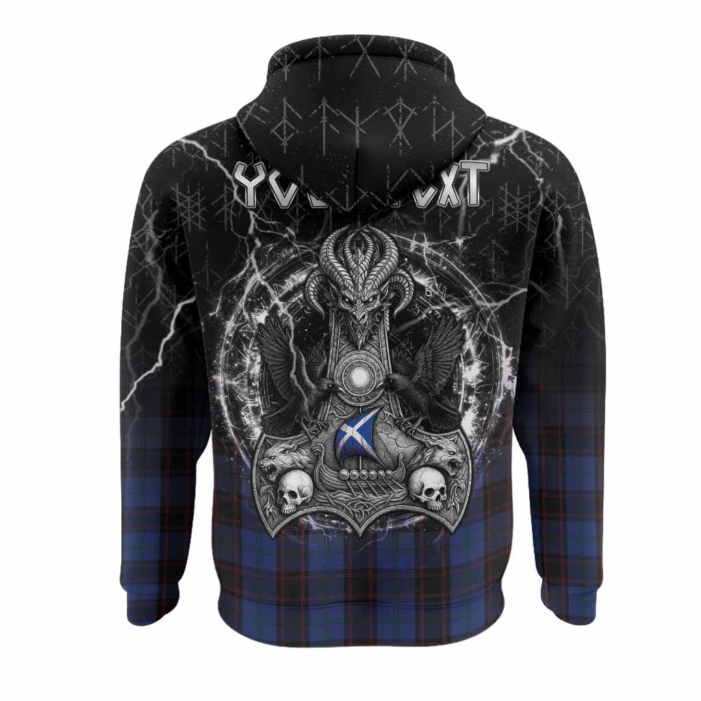 Home (Hume) Tartan Crest Hoodie Celtic Odin's Raven Legacy