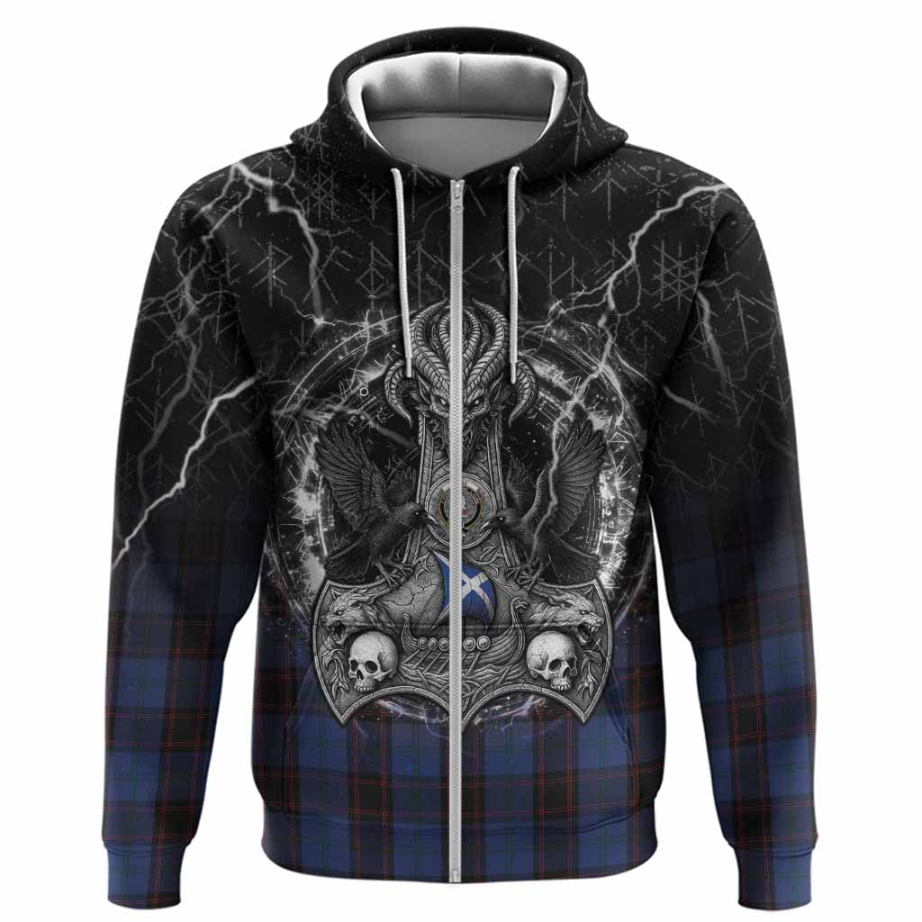 Home (Hume) Tartan Crest Hoodie Celtic Odin's Raven Legacy