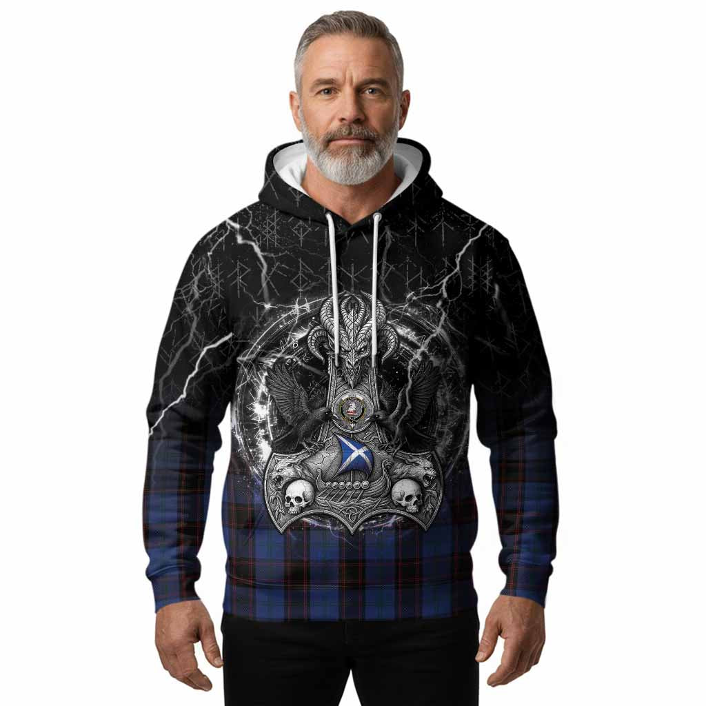 Home (Hume) Tartan Crest Hoodie Celtic Odin's Raven Legacy