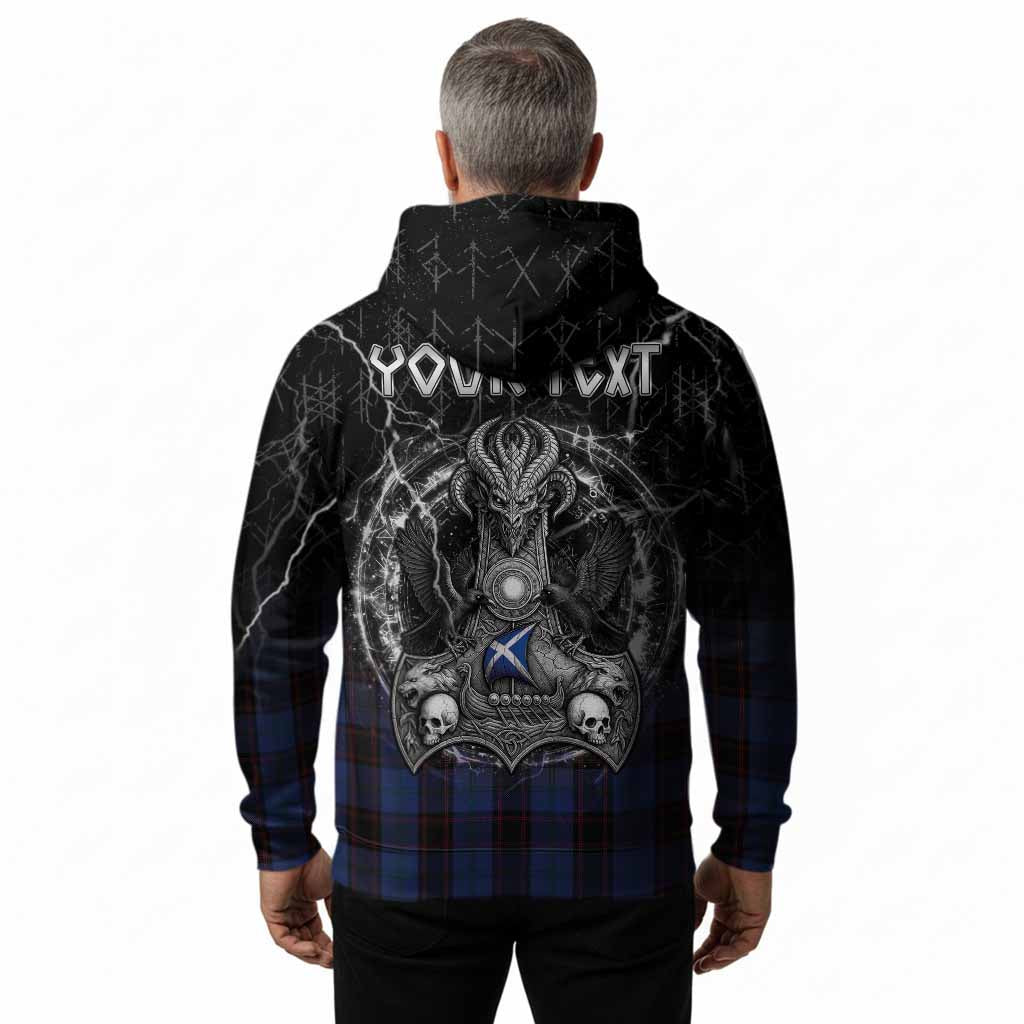 Home (Hume) Tartan Crest Hoodie Celtic Odin's Raven Legacy