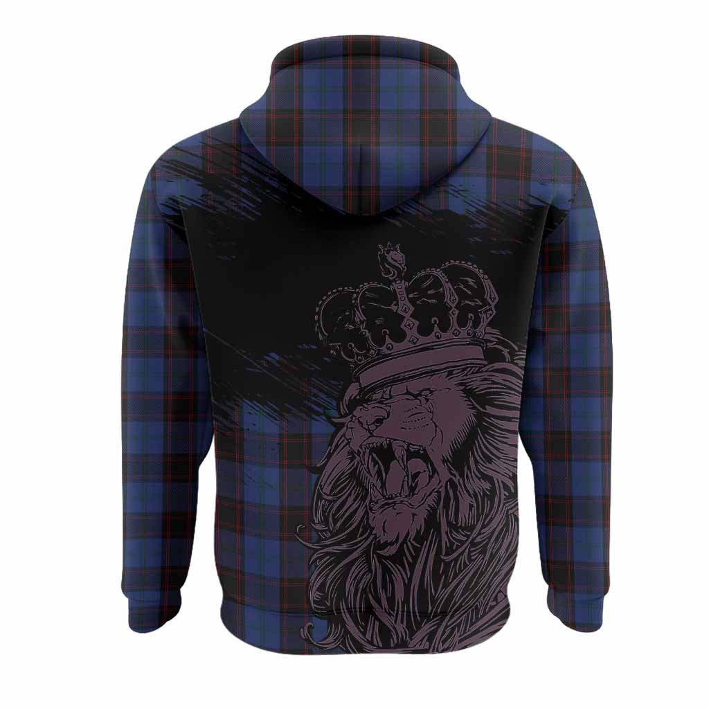 Home (Hume) Tartan Crest Hoodie Crowned Lion Heritage Style