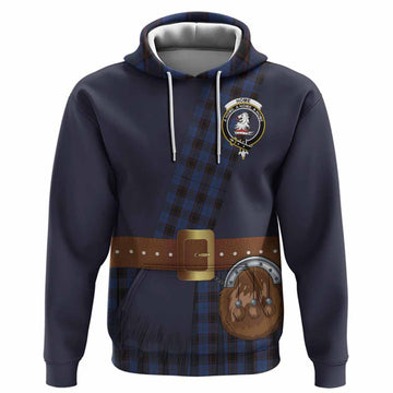 Home (Hume) Tartan Crest Hoodie Kilt Costume Style