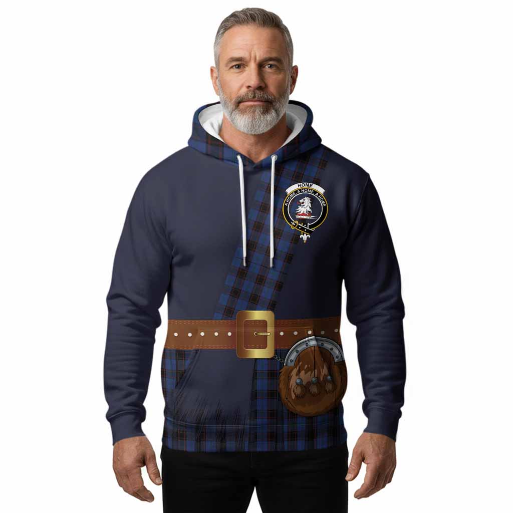 Home (Hume) Tartan Crest Hoodie Kilt Costume Style