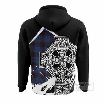 Home (Hume) Tartan Crest Hoodie Scottish Celtic Cross Heritage