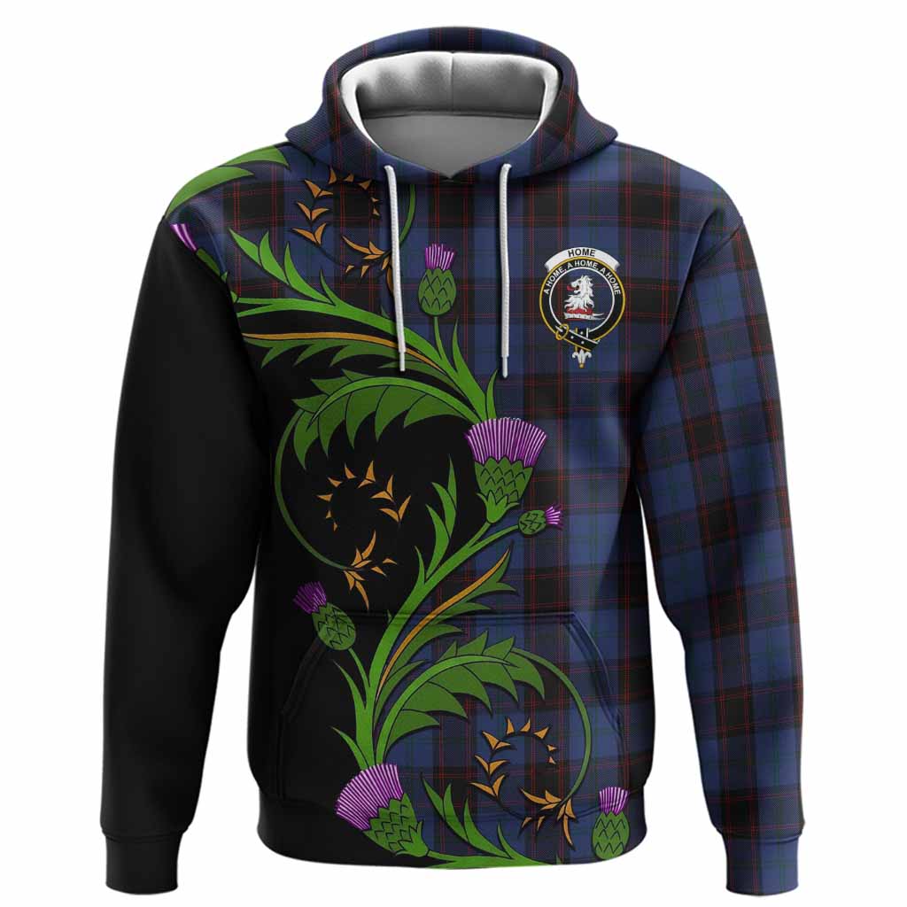 Home (Hume) Tartan Crest Hoodie Scottish Thistle Pride Heritage Art