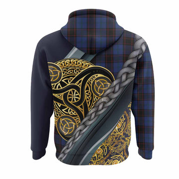 Home (Hume) Tartan Crest Hoodie Scottish Triskele Celtic