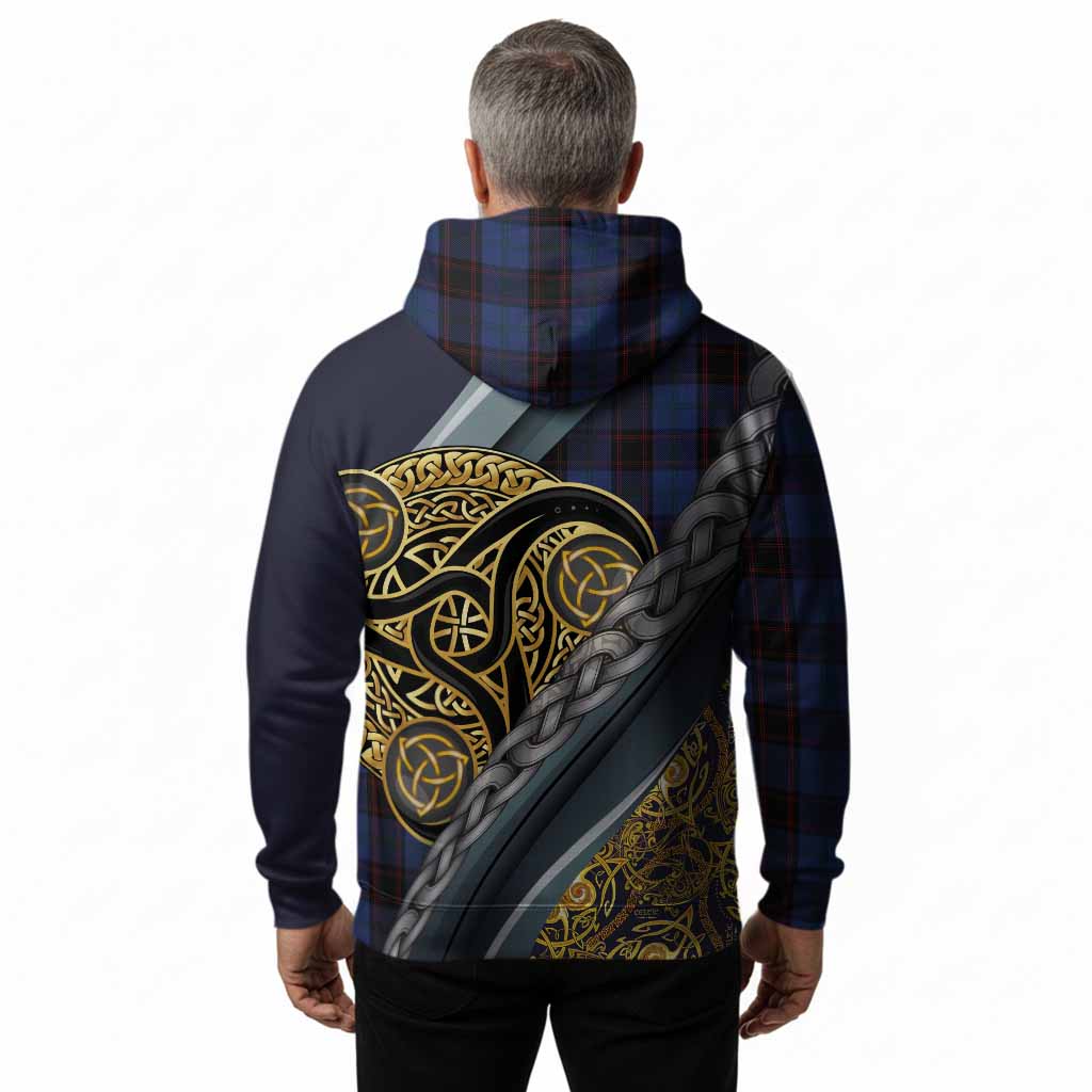 Home (Hume) Tartan Crest Hoodie Scottish Triskele Celtic