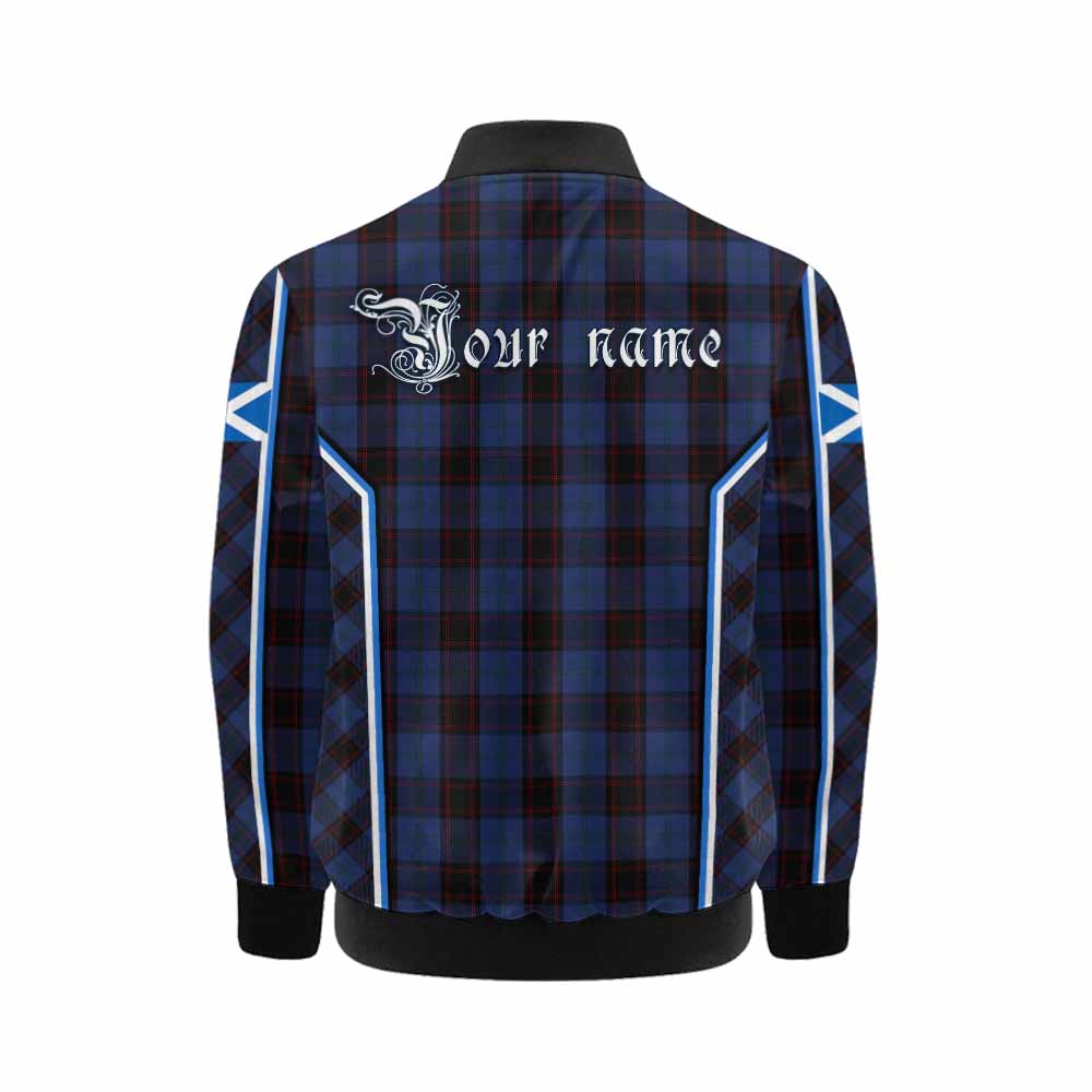 Home (Hume) Tartan Crest Kid Bomber Jacket Scotland Coat of Arm Flag Style - Tartan Vibes Clothing