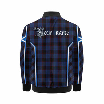 Home (Hume) Tartan Crest Kid Bomber Jacket Scotland Coat of Arm Flag Style