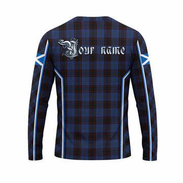 Home (Hume) Tartan Crest Long Sleeve T-Shirt Scotland Coat of Arm Flag Style - Tartan Vibes Clothing