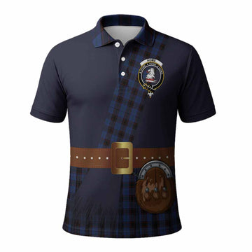 Home (Hume) Tartan Crest Polo Shirt Kilt Costume Style