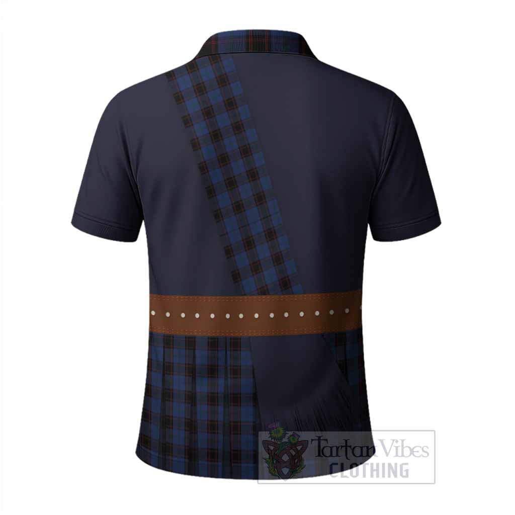 Home (Hume) Tartan Crest Polo Shirt Kilt Costume Style