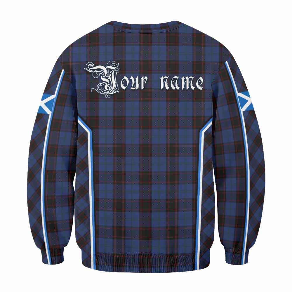 Home (Hume) Tartan Crest Sweatshirt Scotland Coat of Arm Flag Style - Tartan Vibes Clothing