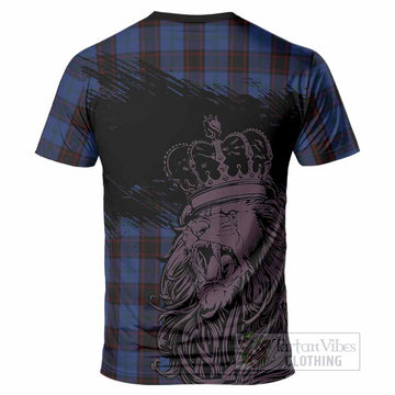 Home (Hume) Tartan Crest T-Shirt Crowned Lion Heritage Style