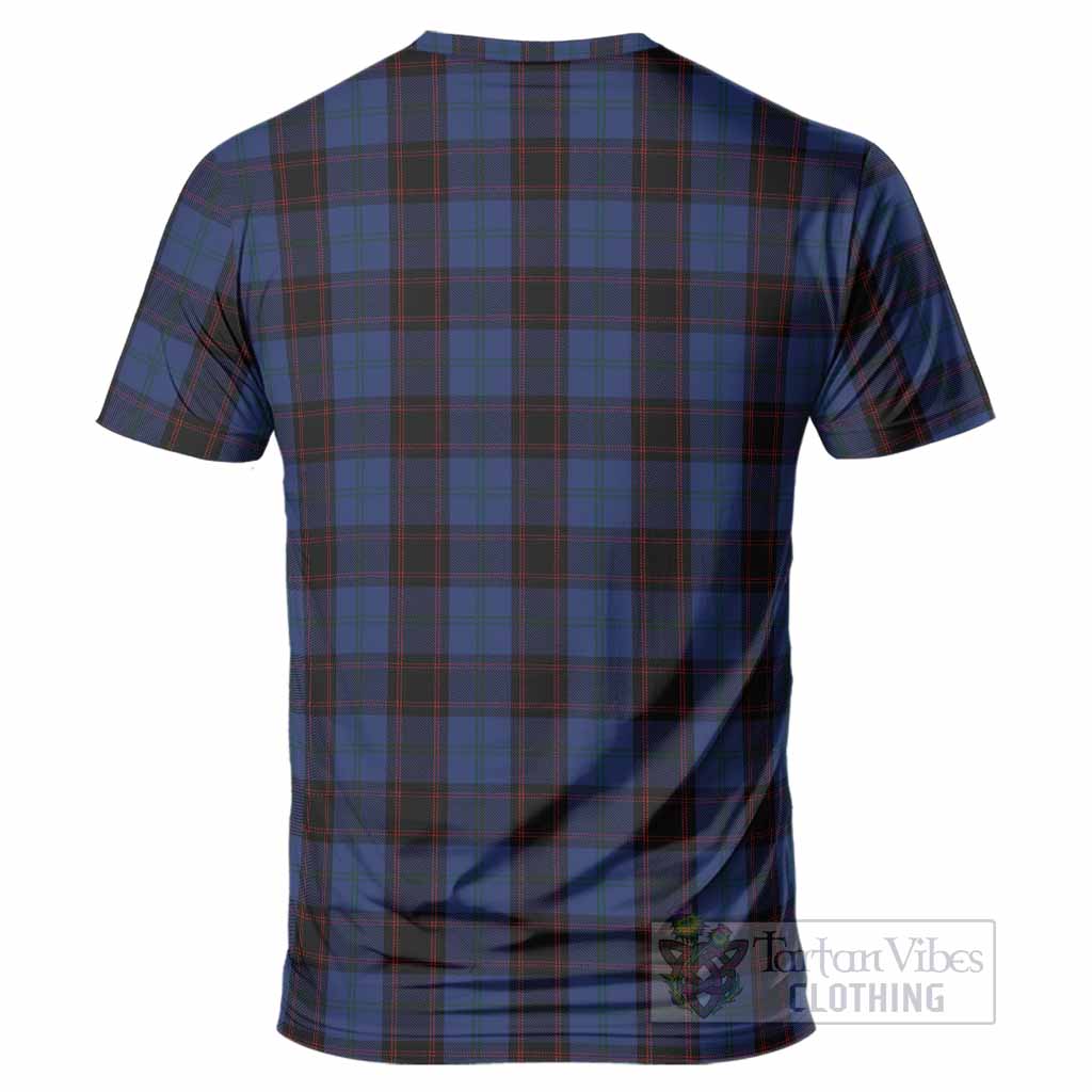 Home (Hume) Tartan Crest T-Shirt Ferocious Lion Style