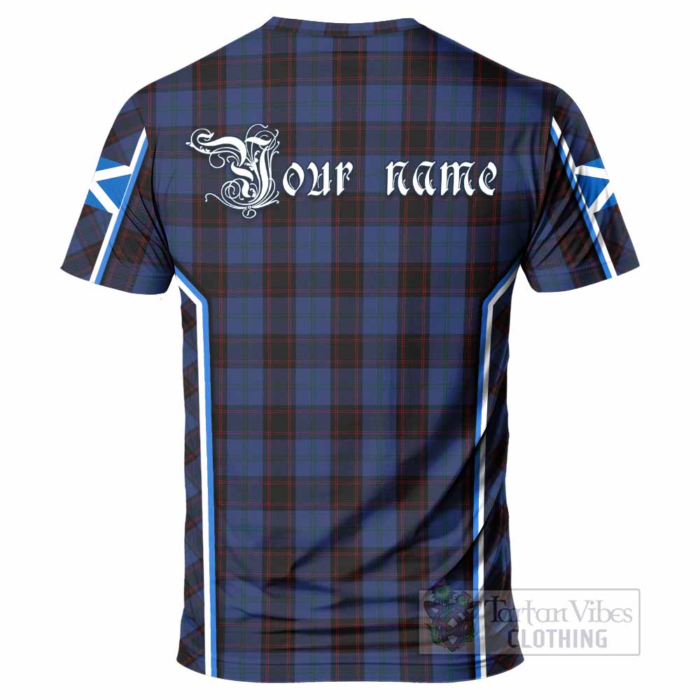 Home (Hume) Tartan Crest T-shirt Scotland Coat of Arm Flag Style - Tartan Vibes Clothing