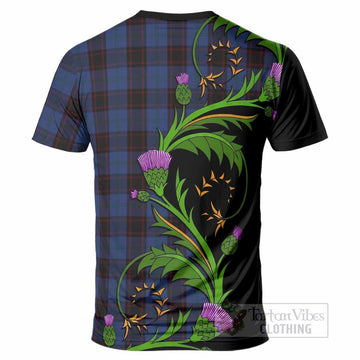 Home (Hume) Tartan Crest T-Shirt Scottish Thistle Pride Heritage Art