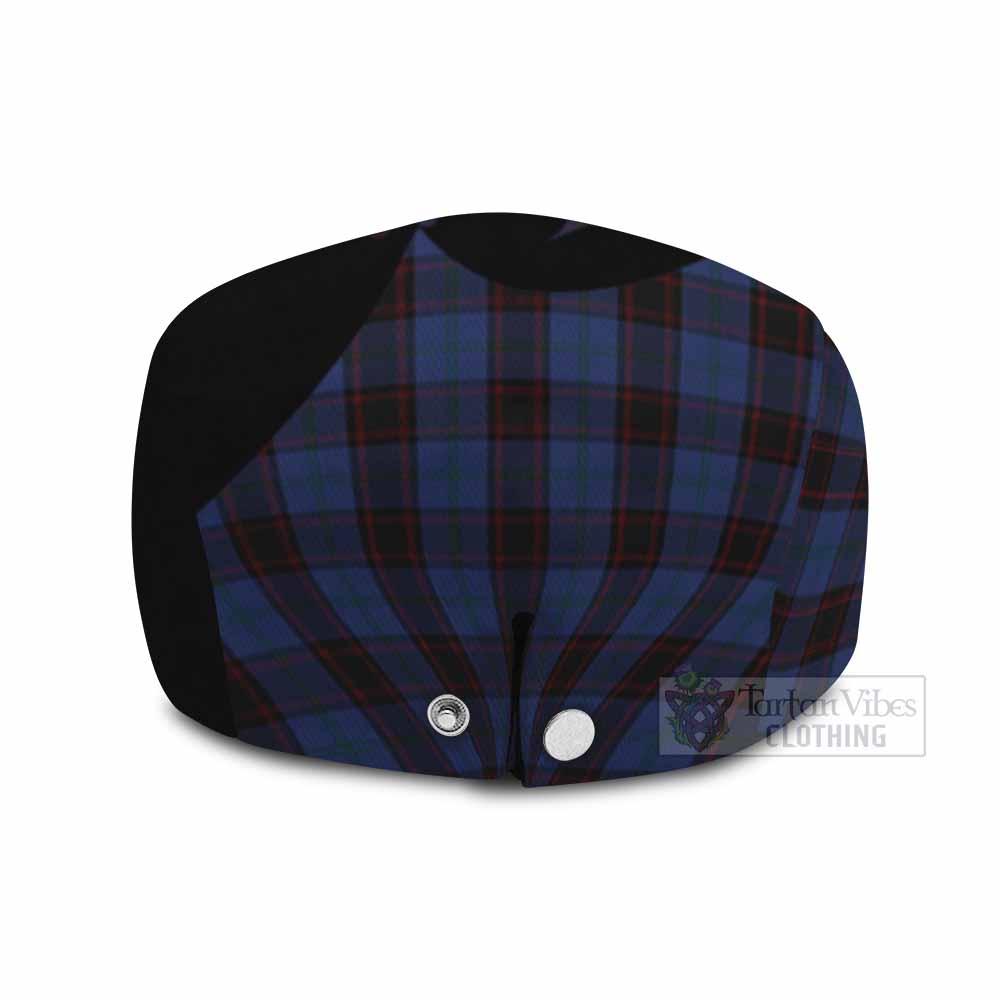 Home (Hume) Tartan Family Crest Flat Cap, Jeff Cap Scotland Thistle Floral