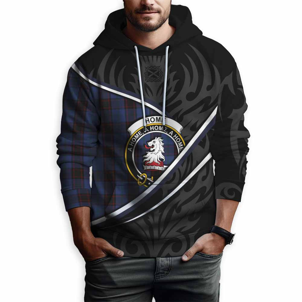 Home (Hume) Tartan Family Crest Hoodie Celtic Scottish Thistle Floral - Tartan Vibes Clothing