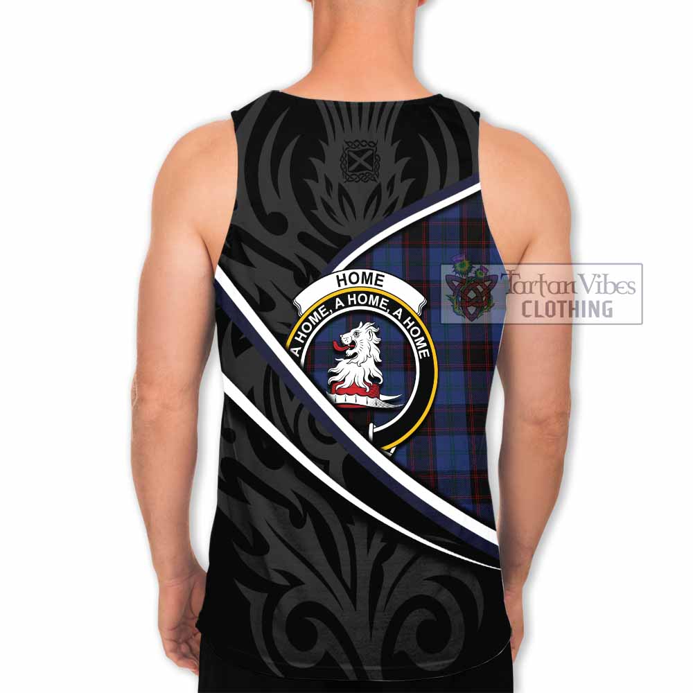 Home (Hume) Tartan Family Crest Men Tank Top Celtic Scottish Thistle Floral - Tartan Vibes Clothing