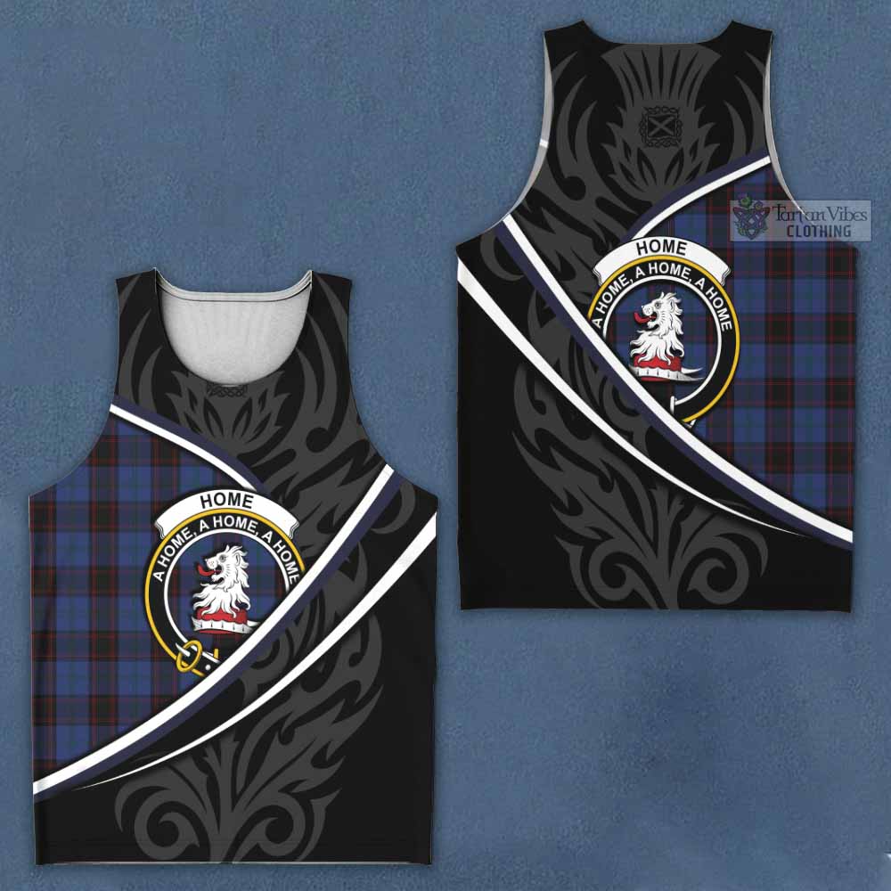 Home (Hume) Tartan Family Crest Men Tank Top Celtic Scottish Thistle Floral - Tartan Vibes Clothing
