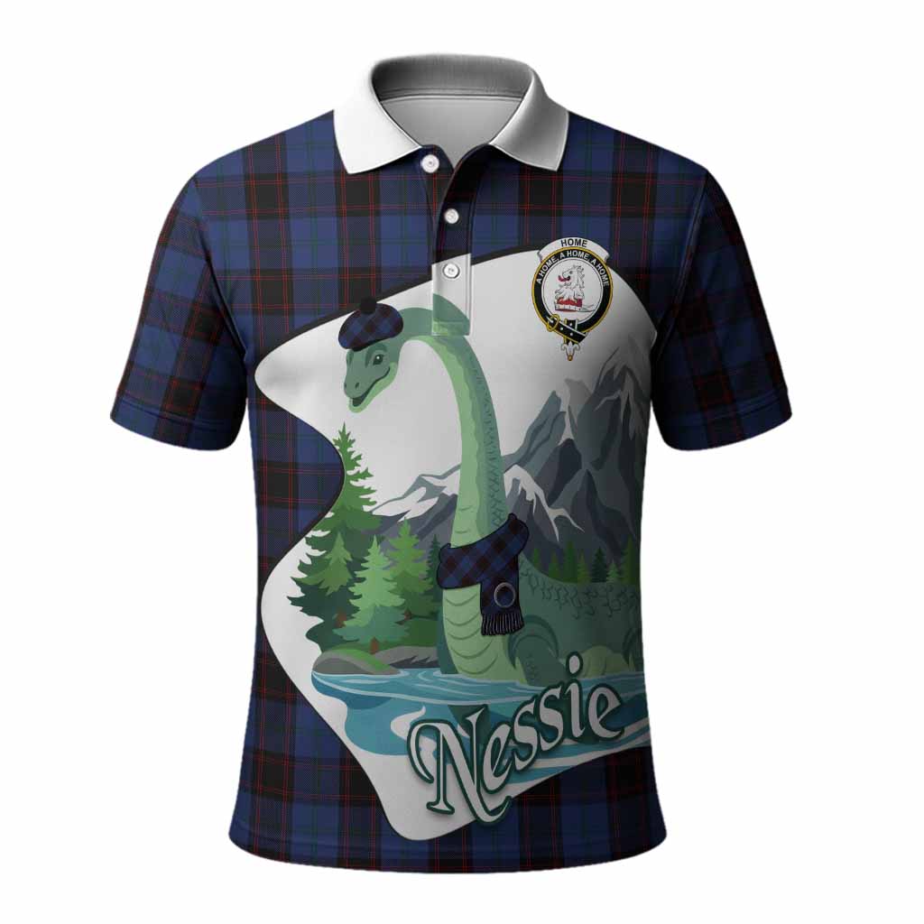 Home (Hume) Tartan Family Crest Polo Shirt Nessie Scottish Loch Ness Monster