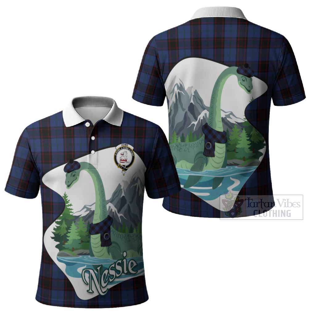 Home (Hume) Tartan Family Crest Polo Shirt Nessie Scottish Loch Ness Monster