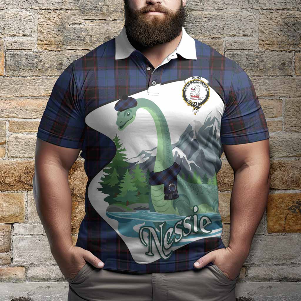 Home (Hume) Tartan Family Crest Polo Shirt Nessie Scottish Loch Ness Monster