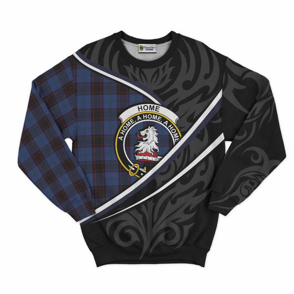 Home (Hume) Tartan Family Crest Sweatshirt Celtic Scottish Thistle Floral - Tartan Vibes Clothing