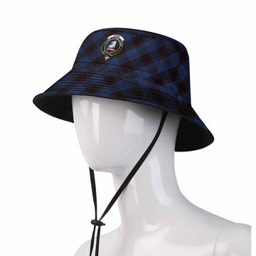 Home (Hume) Tartan Fishing Hat with Family Crest