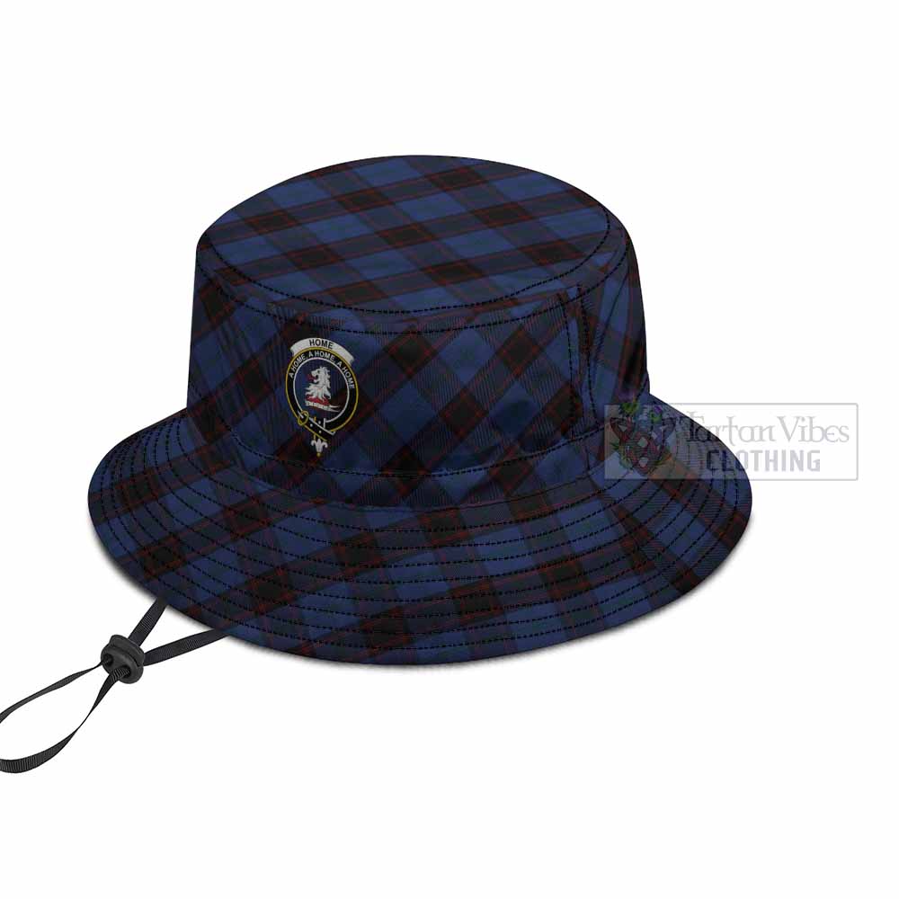 Home (Hume) Tartan Fishing Hat with Family Crest