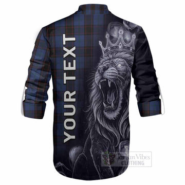 Home (Hume) Tartan Ghillie Shirt Roaring Lion Heritage